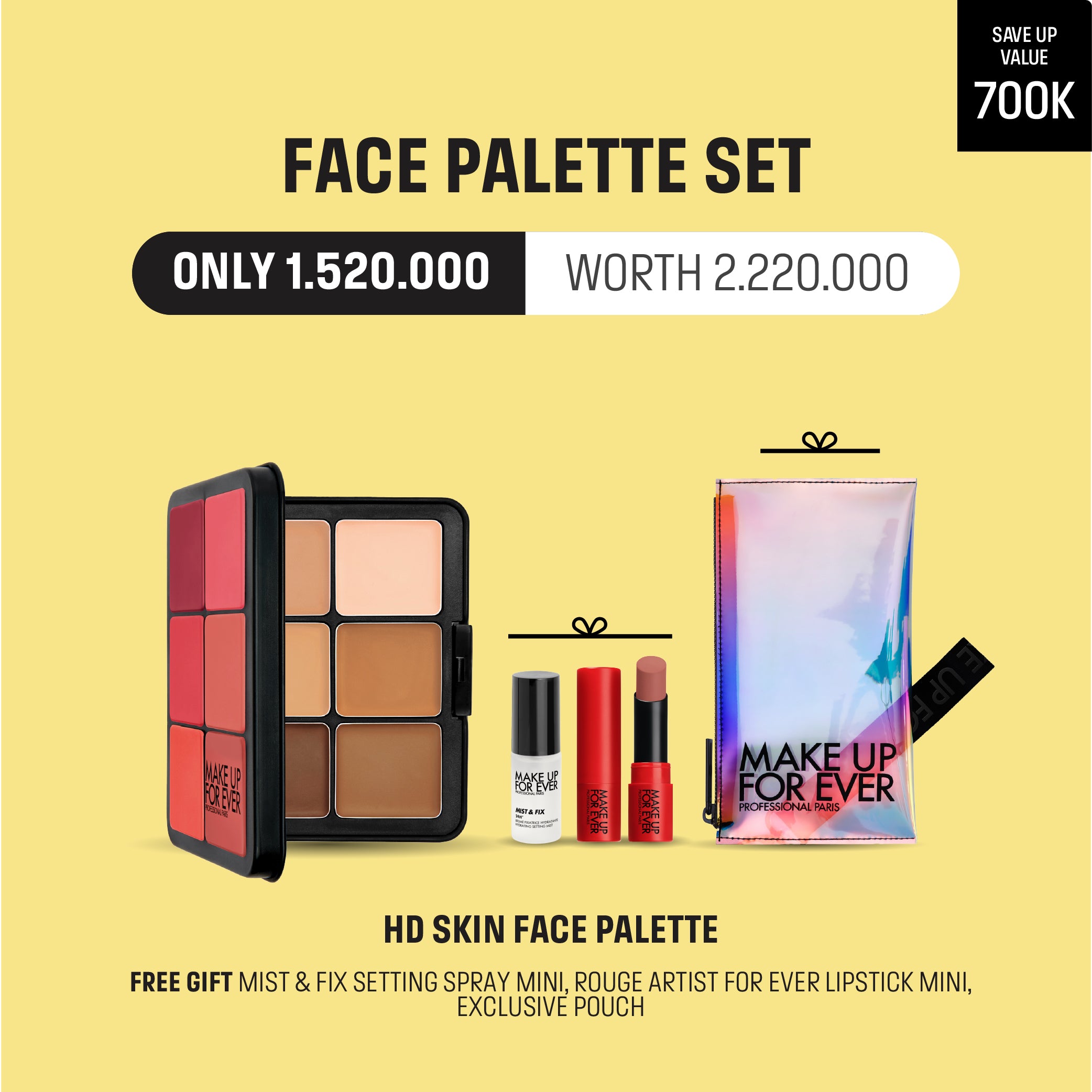 [April Deals] Face Palette Set - HD Skin Blush & Glow Palette