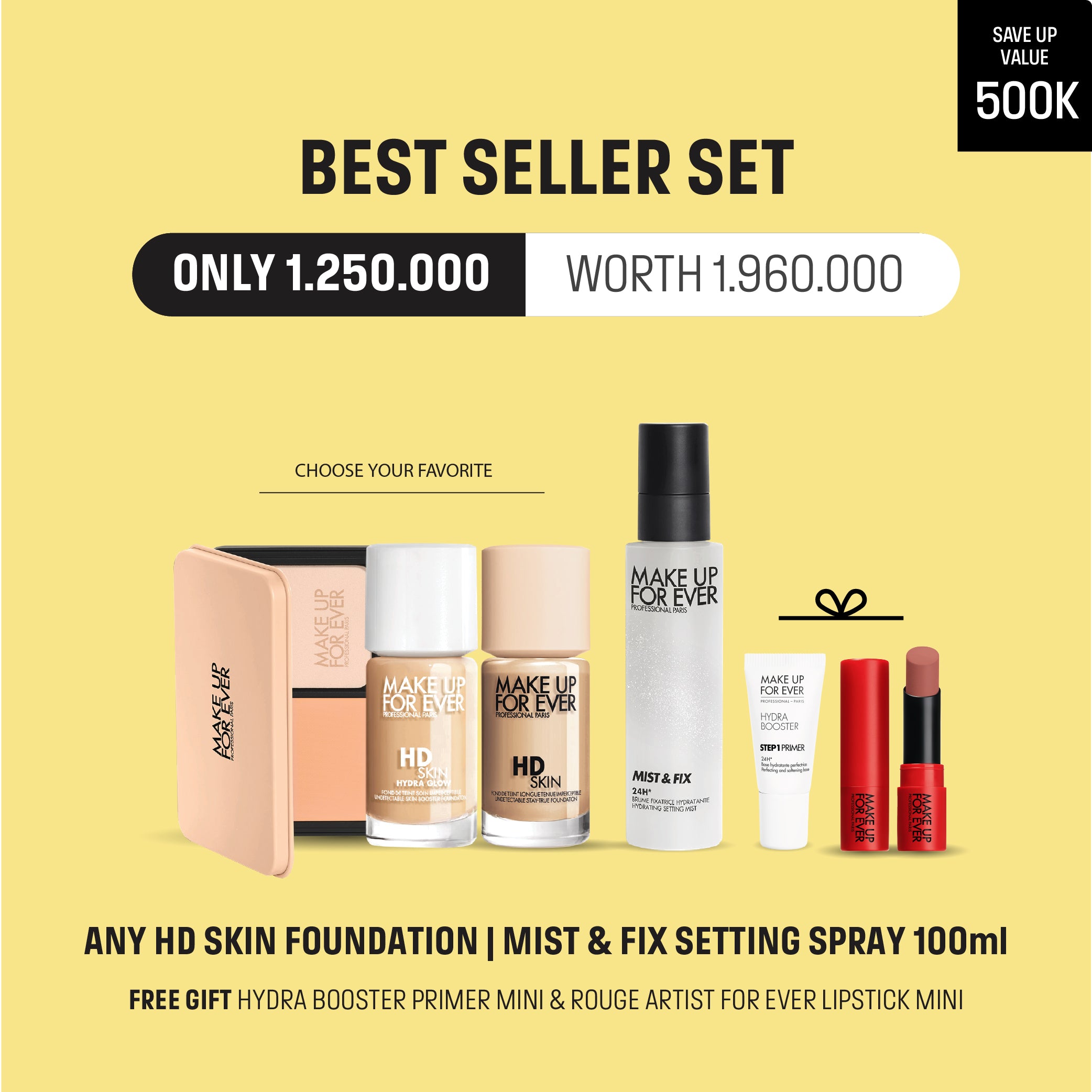 [April Deals] Best Seller Set - HD Skin Hydra Glow Foundation